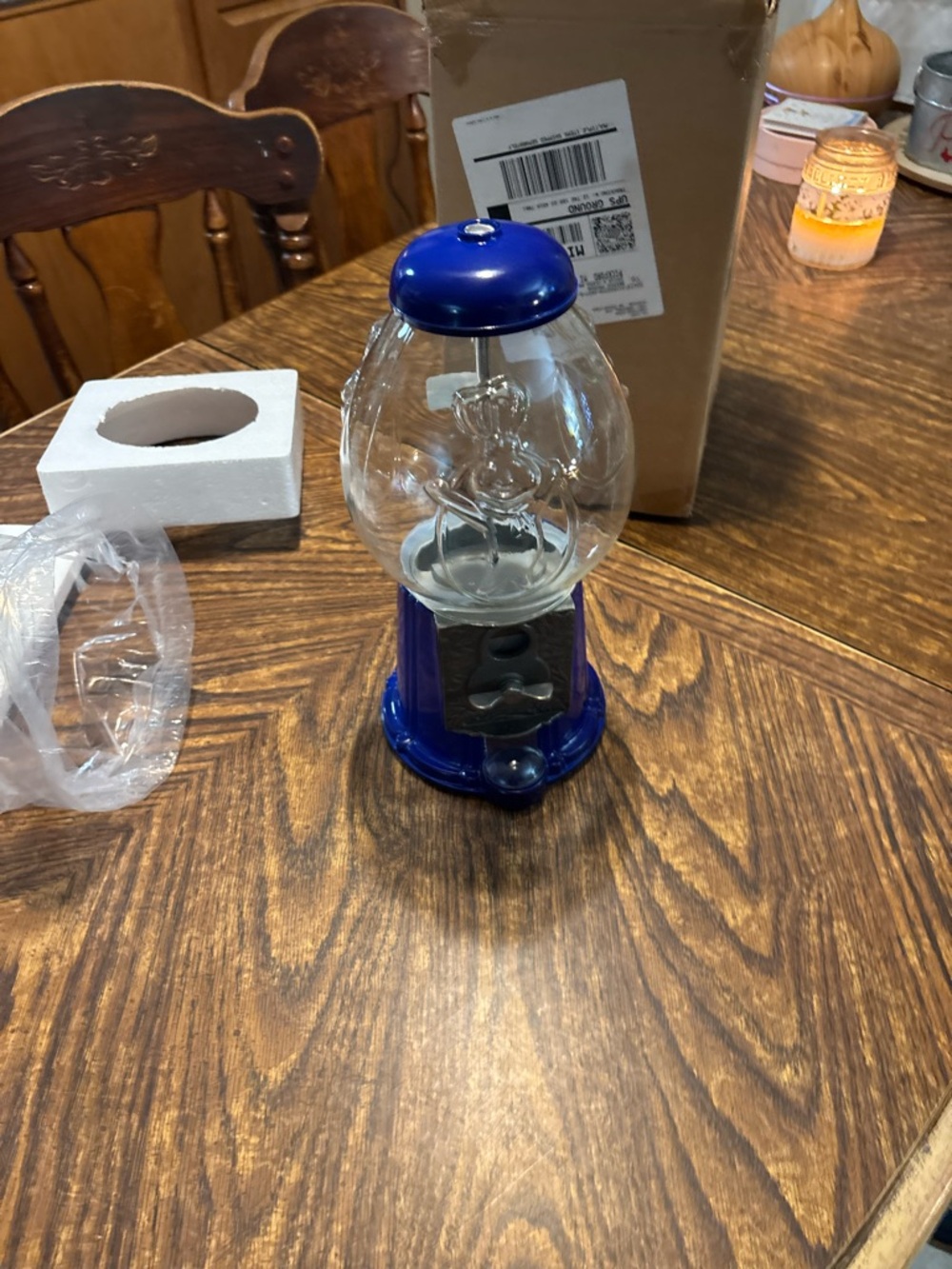 Blue Mini Gumball Candy Dispenser